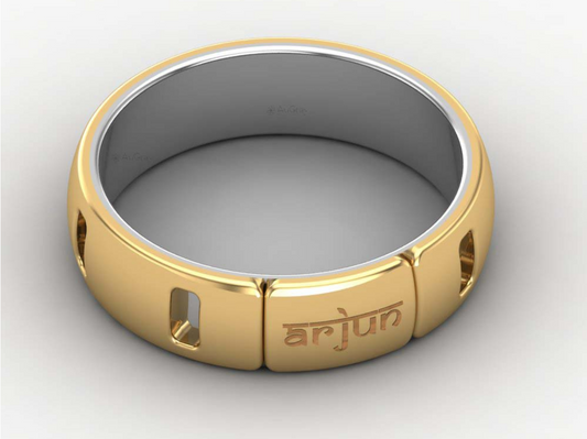 Two silver platinum wedding rings