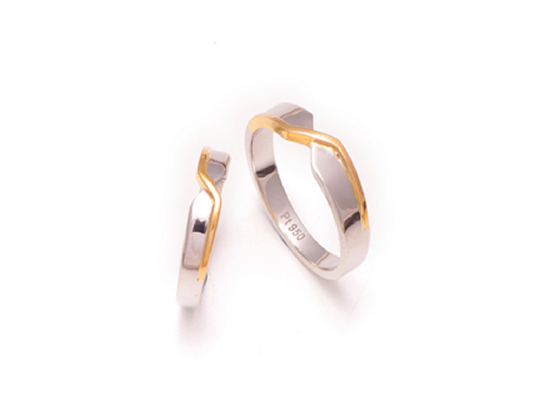 Soulmate Platinum YellowGold Couple Rings