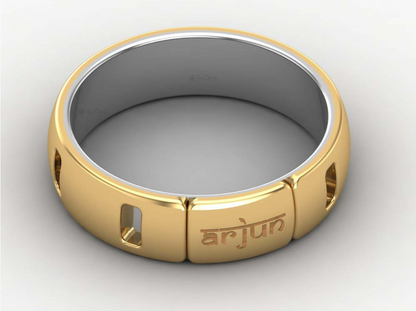 Two silver platinum wedding rings